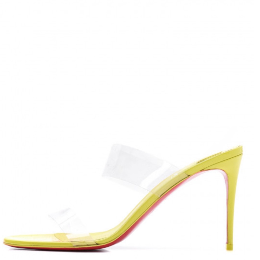 Christian Louboutin Just Nothing 85 mm Sandals citrus
